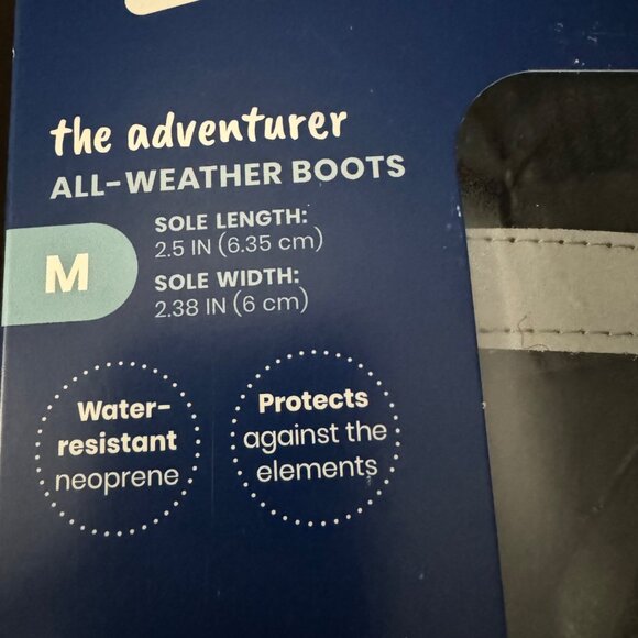 Youly All Weather Dog Boots the Adventurer Water Resistant Neoprene Medium Black - Picture 6 of 9